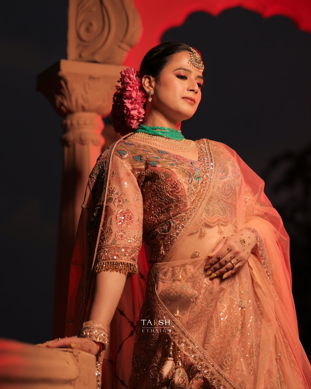 Prajakta Gaikwad Lehenga Royal Look