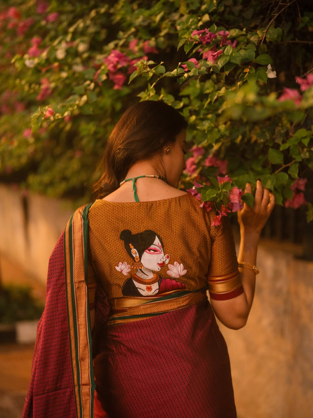 Pratiksha Mungekar Cotton Saree Look