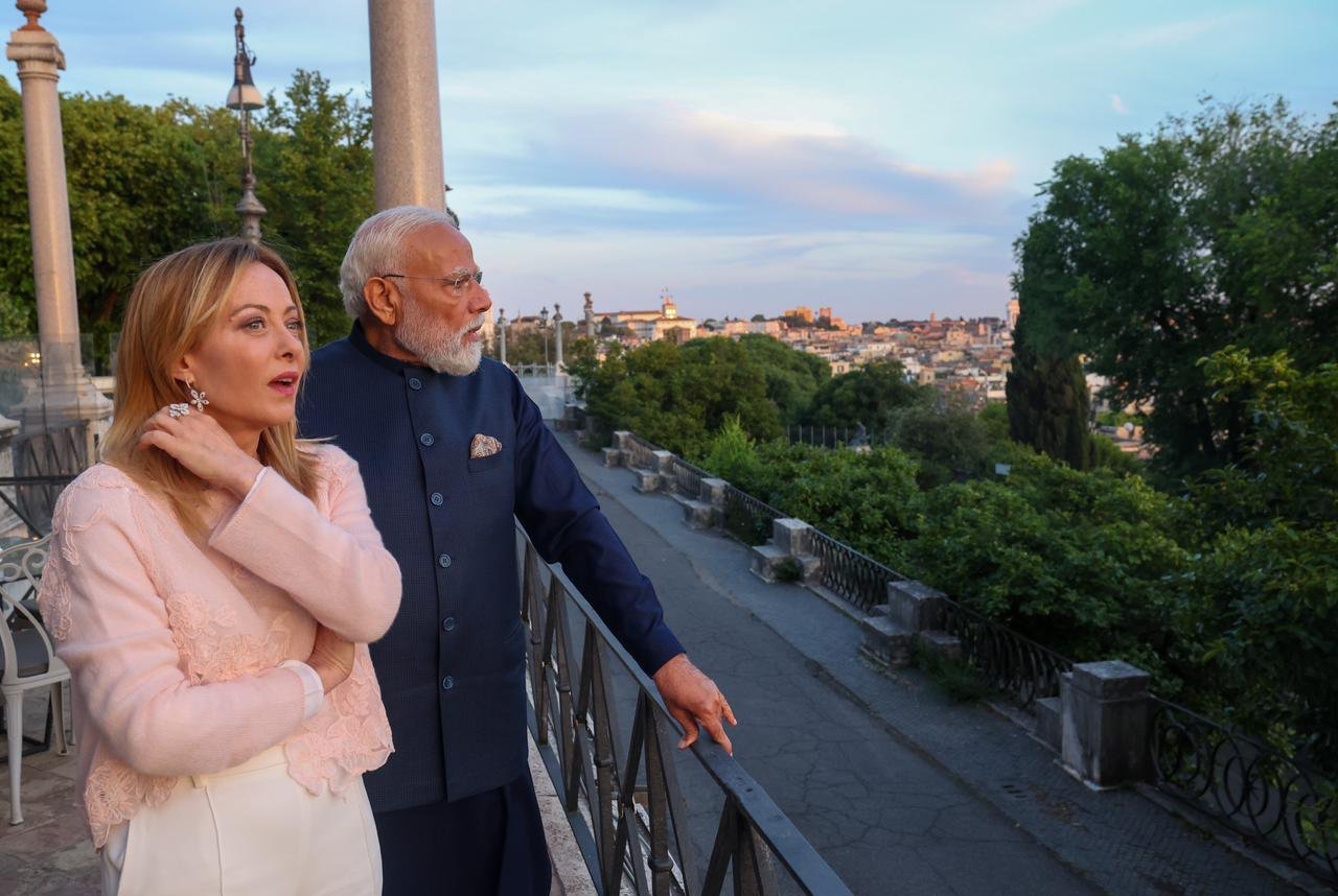 Prime Minister Narendra Modi Giorgia Meloni Italy