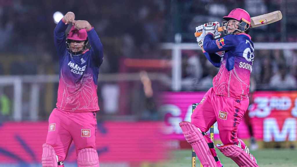 Vaibhav Sooryavanshi Creates History Becomes first indian player to smash most sixes in one IPL season Vaibhav Sooryavanshi Creates History Becomes first indian player to smash most sixes in one IPL season