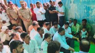 Rohit Pawar visit Akola victim family | Minor girl assault case Akola | Channi Police Station Akola crime news | Accused absconding in Akola rape case