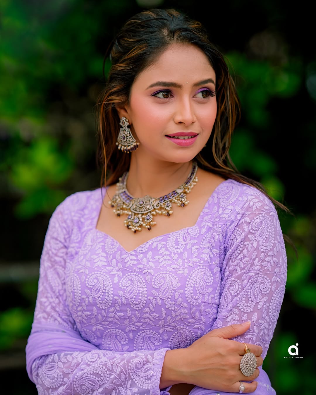 Sayali Deodhar Red Saree Look