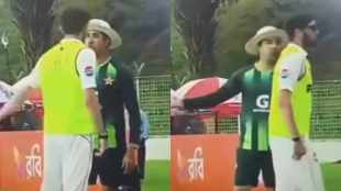 Shaheen Afridi heated argument with pakistan bowling coach umar gul watch video PAK vs BAN 2nd test