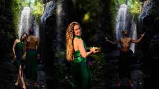 Shikhar Dhawan With Wife sophie shine on bali trip traditional sarong outfit photos went viral