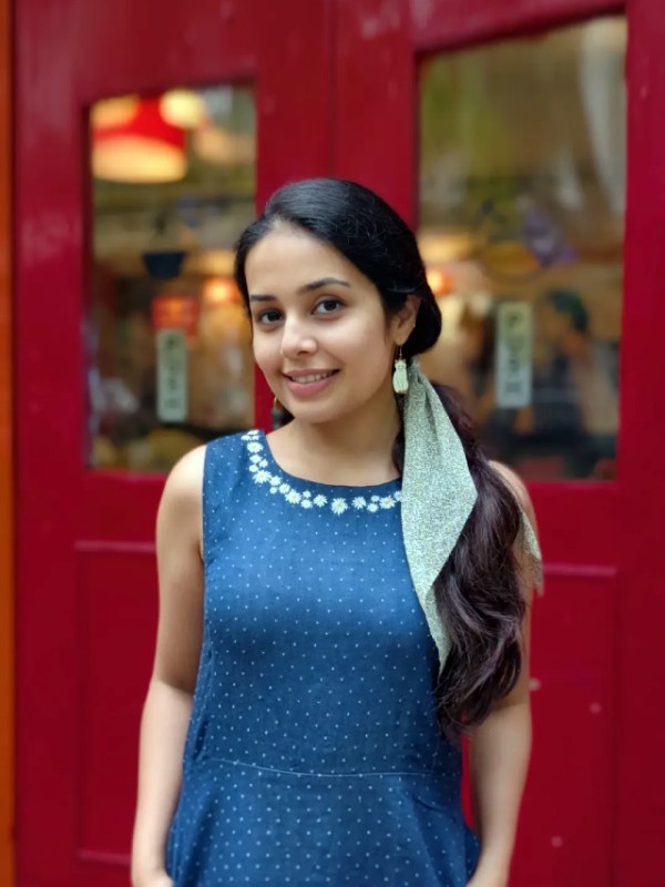 Shivani Rangole Kulkarni Blue Denim Dress Look