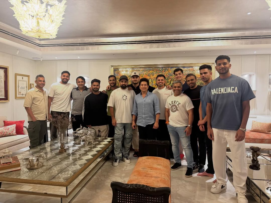 Tendulkar Family Host LSG Team at Home