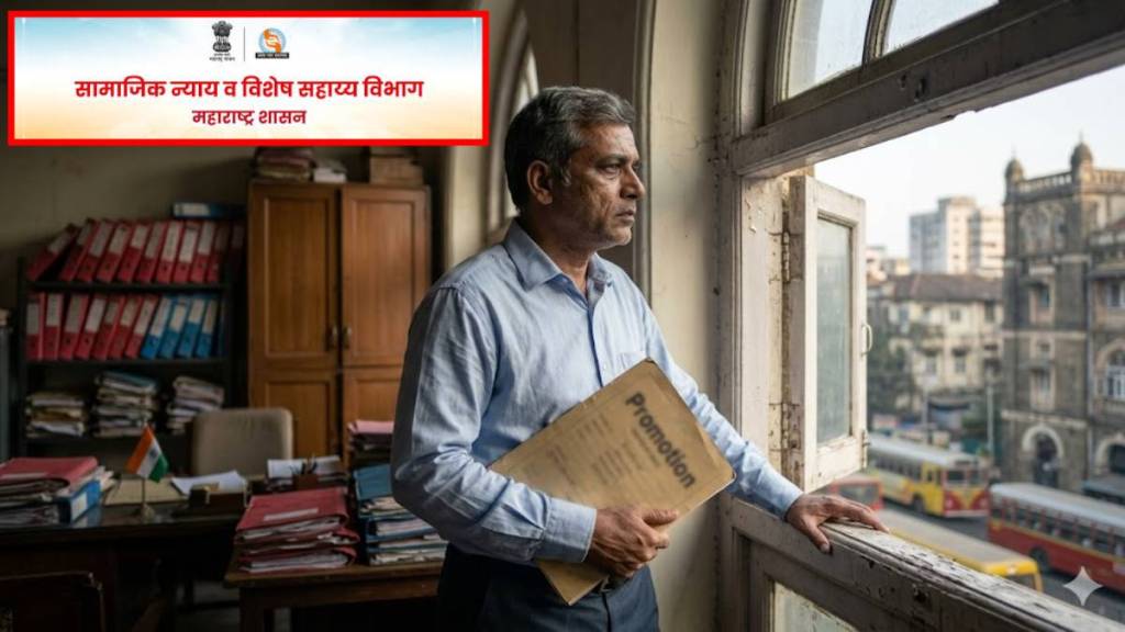 Maharashtra Social Justice Department promotion delay | Nagpur Caste Validity Committee vacant posts | RD Atram on officer promotions | Harshdeep Kamble Social Justice Department news Maharashtra Social Justice Department promotion delay | Nagpur Caste Validity Committee vacant posts | RD Atram on officer promotions | Harshdeep Kamble Social Justice Department news