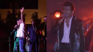 Sonu Nigam angry on fan come on stage in kolhapur live concert