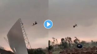 up-storm-deaths-flying-man-video-viral-bareilly-weather-updates (छायाचित्र : @PiyushRaiUP65/X)