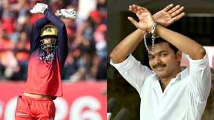 Venkatesh Iyer Tribute to thalapathy vijay with mersal pose after Fifty Video Viral