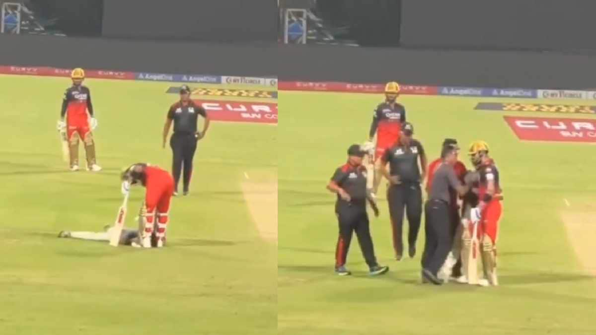 विराट ‘पगलू’ चाहता अचानक मैदानात घुसला, कोहलीला भेटताच घातलं लोटांगण अन्…, किंग कोहलीच्या कृतीने जिंकली मनं; VIDEO