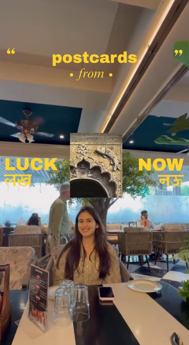 Sara Tendulkar Lucknow visit