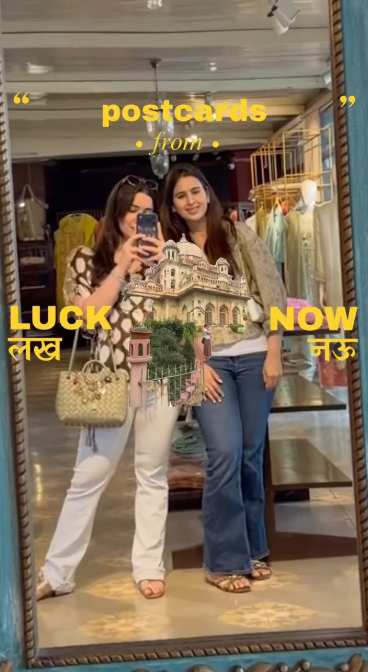 Sara Tendulkar Lucknow visit