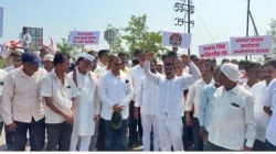 शक्तीपीठ रद्दच्या मागणीसाठी बाधित गावात पदयात्रा