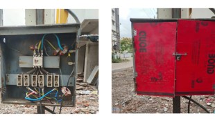 nashik mahavitaran electricity safety drive | open feeder pillar box repair maharashtra | monsoon electrical accident prevention nashik city | msedcl workers fixing distribution box covers