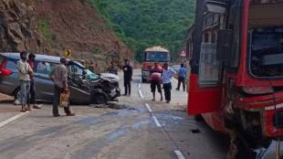 Amba Ghat accident news | Ratnagiri ST bus Ertiga car crash | Sangameshwar highway accident update | Maharashtra road accident today