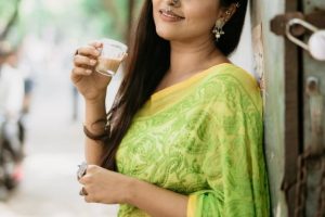 Akshaya Mahesh traditional saree photoshoot