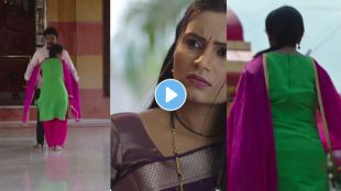 A still from Devmanus Madhla Adhyay serial promo showing a mysterious girl hugging Gopal in front of Lali.
