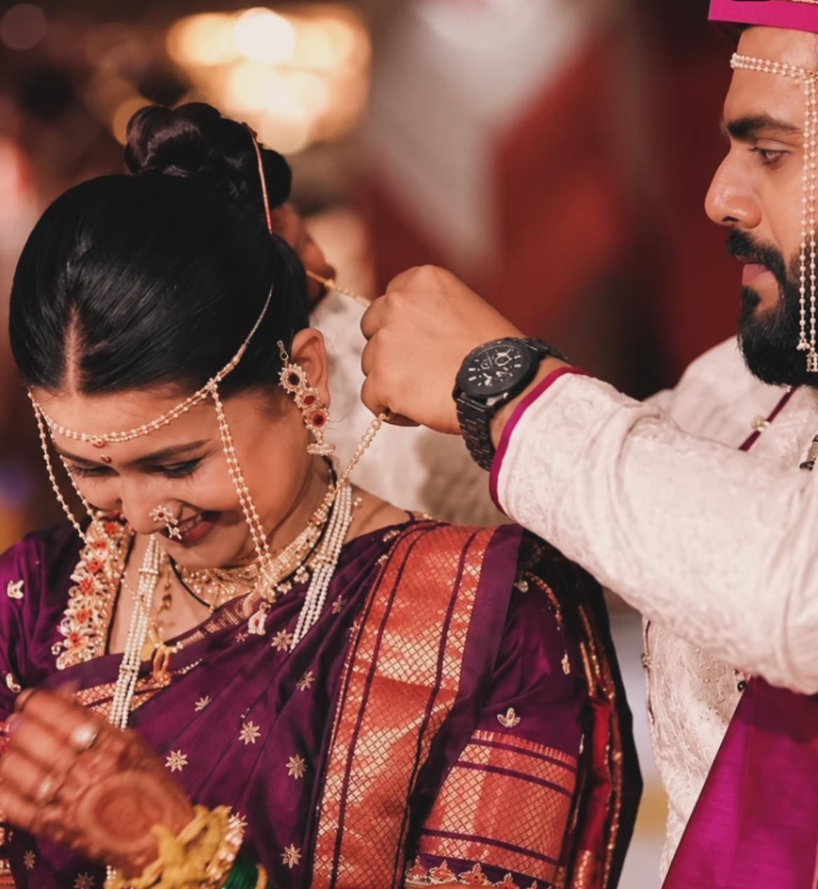 dnyanada ramtirthkar mangalsutra beautiful design age gap between couple