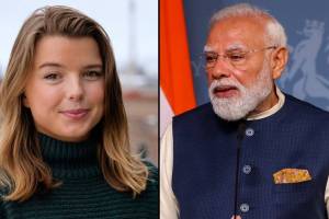 Helle Lyng Svendsen PM Modi Question in Norway | Journalist Helle Lyng Svendsen spy allegations controversy | पंतप्रधान मोदींना प्रश्न विचारणारी पत्रकार हेले लिंग | मोदी नॉर्वे दौरा सिबी जॉर्ज पत्रकार परिषद