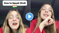 विदेशी महिला फक्त ‘या’ १ शब्दाने बोलते फाडफाड हिंदी! ट्रिक सांगत म्हणाली “हा शब्द शिकलात तर…”, VIDEO होतोय व्हायरल