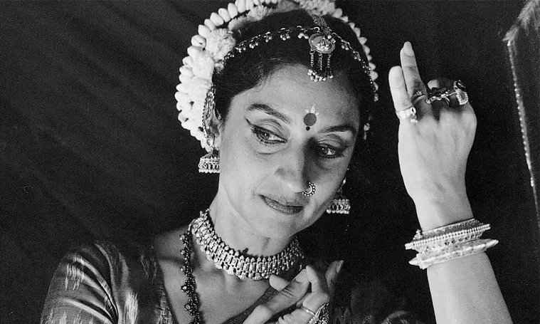 Sheema Kermani in the 80s, performing the classical Odissi. (Photo credit: Sheema Kermani)