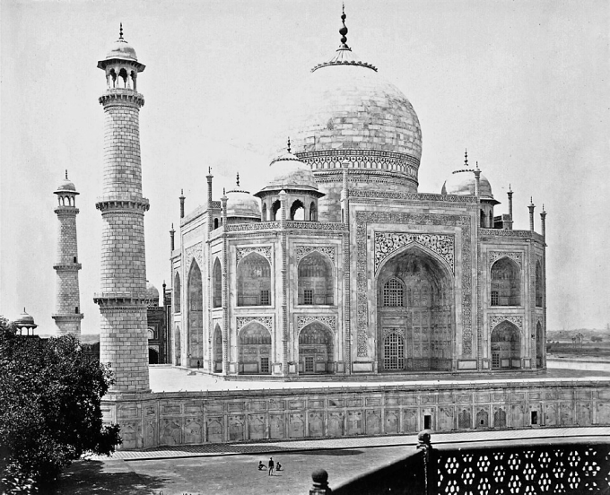 Photograph of the Taj Mahal by Samuel Bourne, 1860s