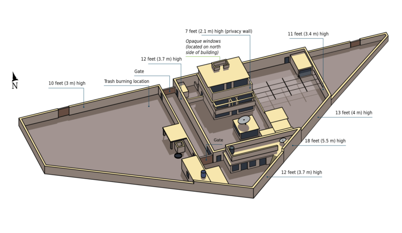 The compound in which bin Laden was hiding. (Wikimedia Commons)