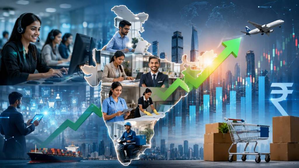 India service sector growth April PMI | HSBC India Services PMI data | Indian economy business expansion | Service sector employment trends Maharashtra India service sector growth April PMI | HSBC India Services PMI data | Indian economy business expansion | Service sector employment trends Maharashtra