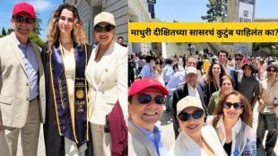 Madhuri Dixit Shriram Nene Family Photos at graduation