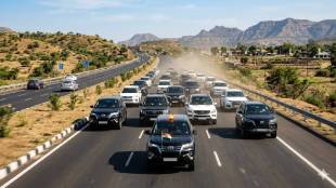 Maharashtra ministers vehicle convoy violation | Sanjay Rathod Pohradevi tour cars | Dr Shrikant Shinde Maharashtra tour fuel crisis | Maharashtra government austerity rules fuel shortage farmers