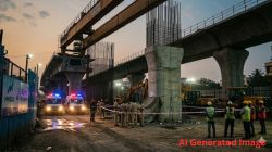 वरळी-शिवडी उन्नत रस्त्याच्या कामादरम्यान अपघात; जे कुमारच्या निष्काळजीपणाचा आणखी एक बळी