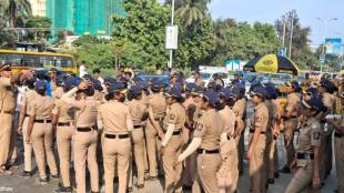 Raju Shetti farmers protest Mumbai | Girgaon Chowpatty police detention | Mango cashew compensation demand Maharashtra | Swabhimani Shetkari Sanghatana agitation Mumbai