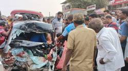 खेड भरणेनाका येथे भीषण अपघात; आराम बसला स्विफ्ट कारची पाठीमागून धडक, पाच जण गंभीर