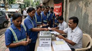 BMC contract workers cleaning staff Mumbai | Municipal Mazdoor Union protest | BMC sanitation workers permanent job news | Mumbai Municipal Corporation building office