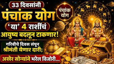 ३३ दिवसांनी पंचांक योग या ४ राशींचं आयुष्य बदलणार! गरिबीचे दिवस संपून श्रीमंती येणार दारी