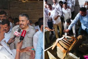 Pimpri Chinchwad Pune Poisonous Liquor Death incident site | Rohit Pawar Hadapsar Liquor Den Vandalism protest | पिंपरी चिंचवड पुणे विषारी दारू मृत्यू घटना | आमदार रोहित पवार हडपसर