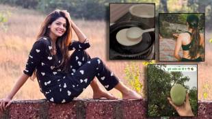 pooja sawant went to kokan shares glimpses of Amrai mango trees morning village routine