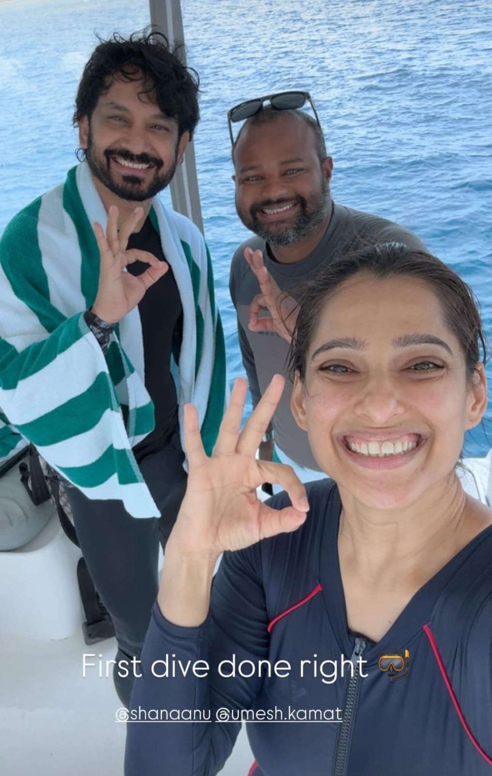 priya bapat and umesh kamat went to maldives scuba diving water villa shares beautiful photos