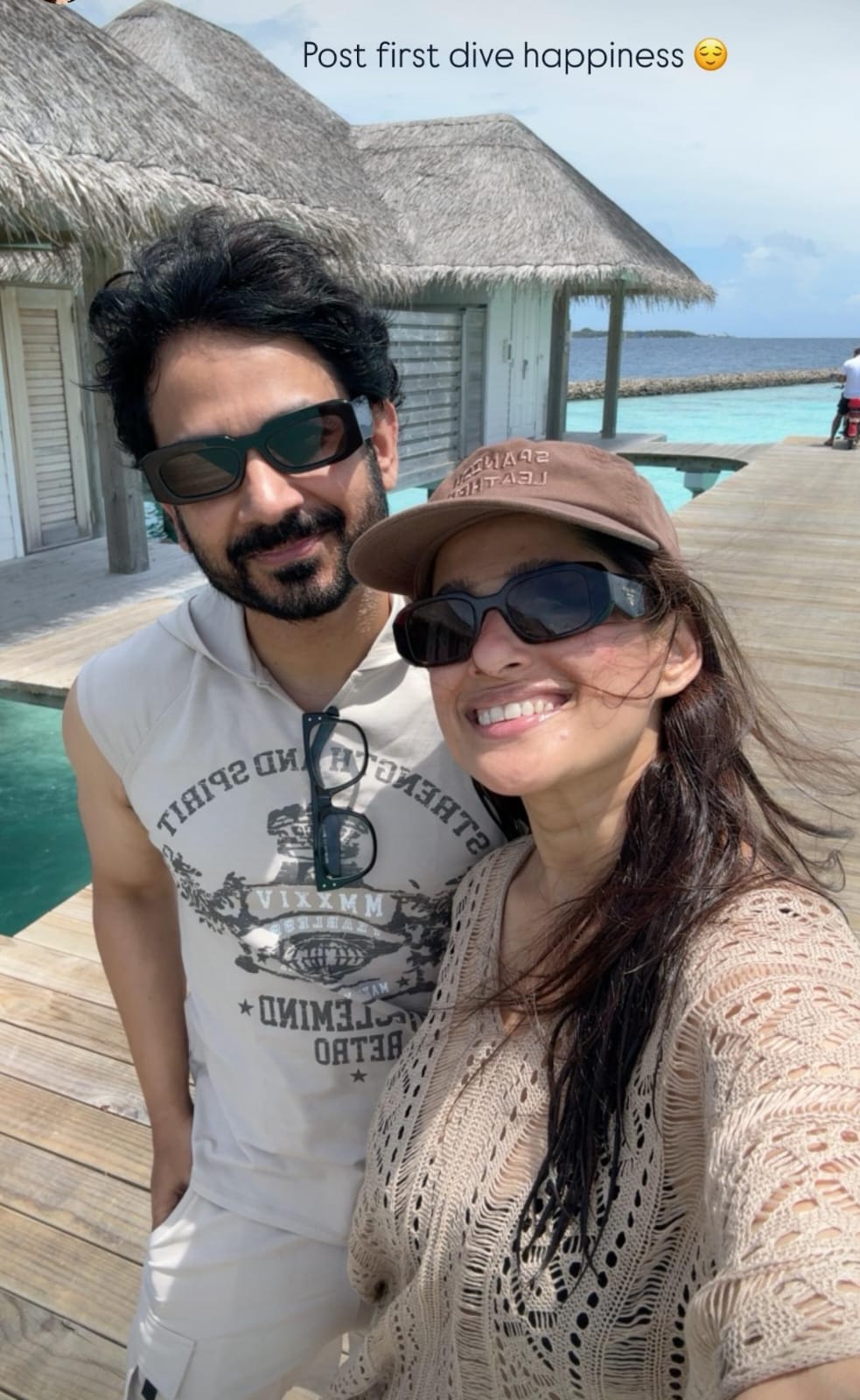 priya bapat and umesh kamat went to maldives scuba diving water villa shares beautiful photos