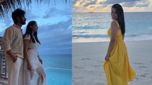 Marathi celebrity couple Priya Bapat and Umesh Kamat enjoying their romantic vacation in Maldives