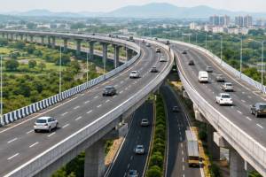 Pune Shirur elevated highway project | Maharashtra infrastructure development | longest elevated corridor India | Welspun company highway construction
