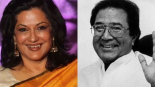 Image ALT- Veteran Bollywood actress Moushumi Chatterjee with superstar Rajesh Khanna and actor Vinod Mehra