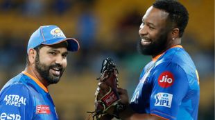 rohit sharma with kieron pollard