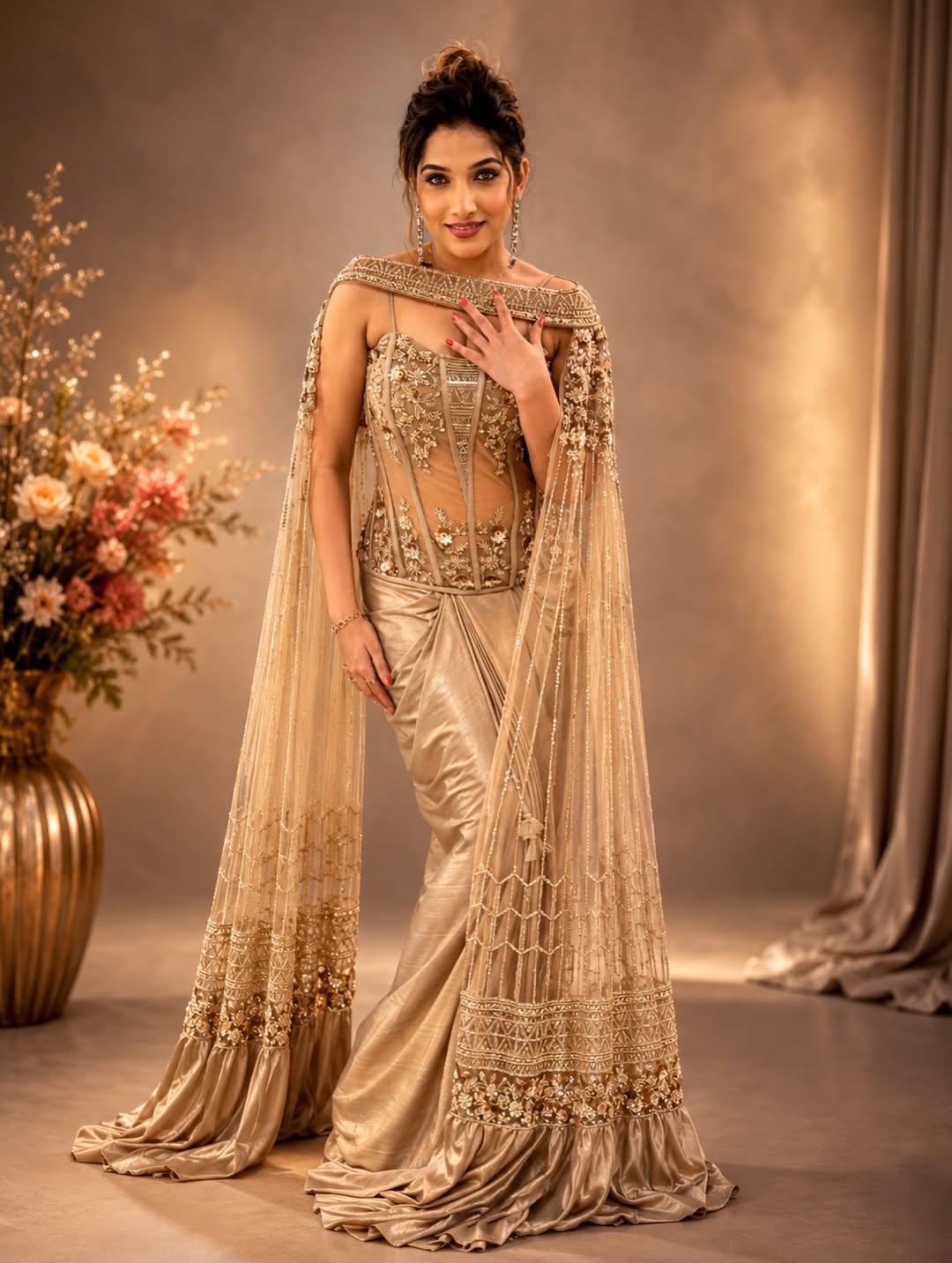 Jahnavi Killekar black gown photo