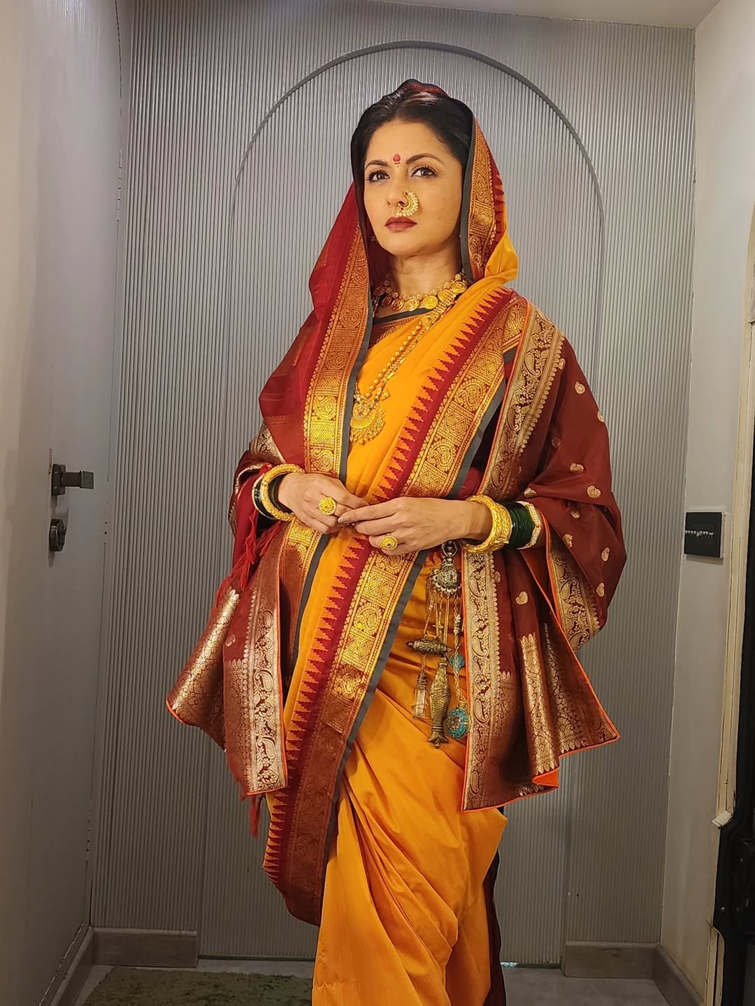 Bhagyashree emotional post on Rajmata Jijau role
