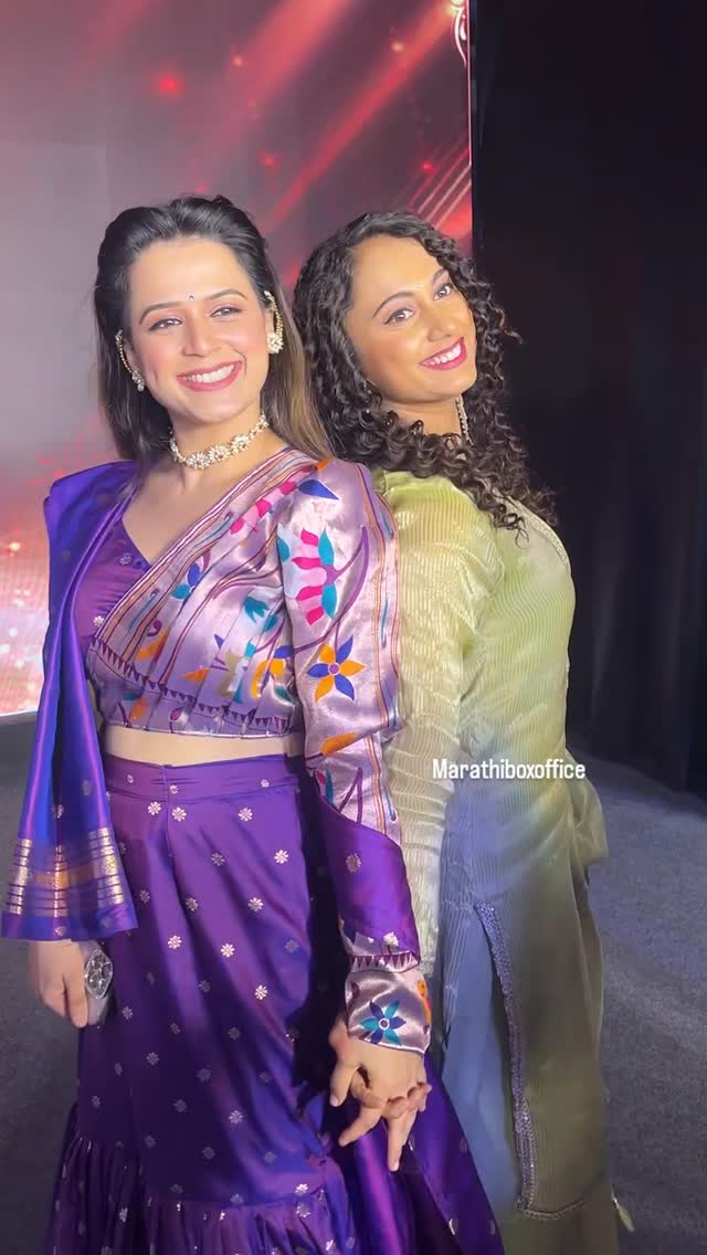 Prajakta Gaikwad and Gauri Ingawale posing together at the beach