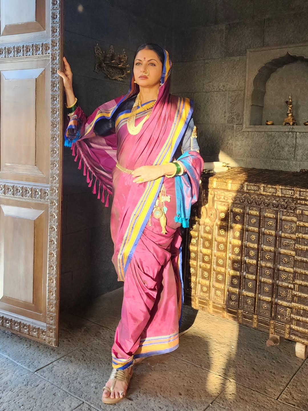Bhagyashree emotional post on Rajmata Jijau role