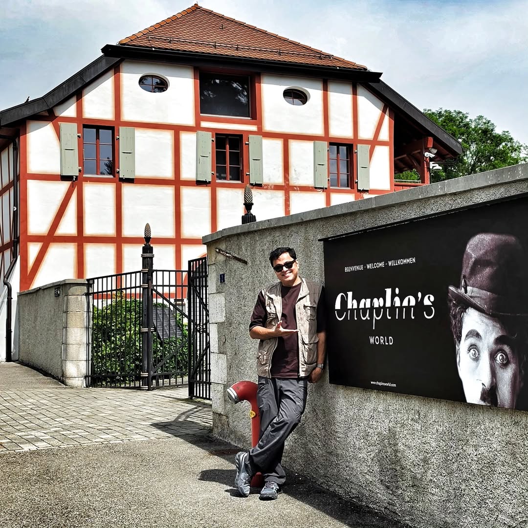 Subodh Bhave visit to Chaplin World vacation photos