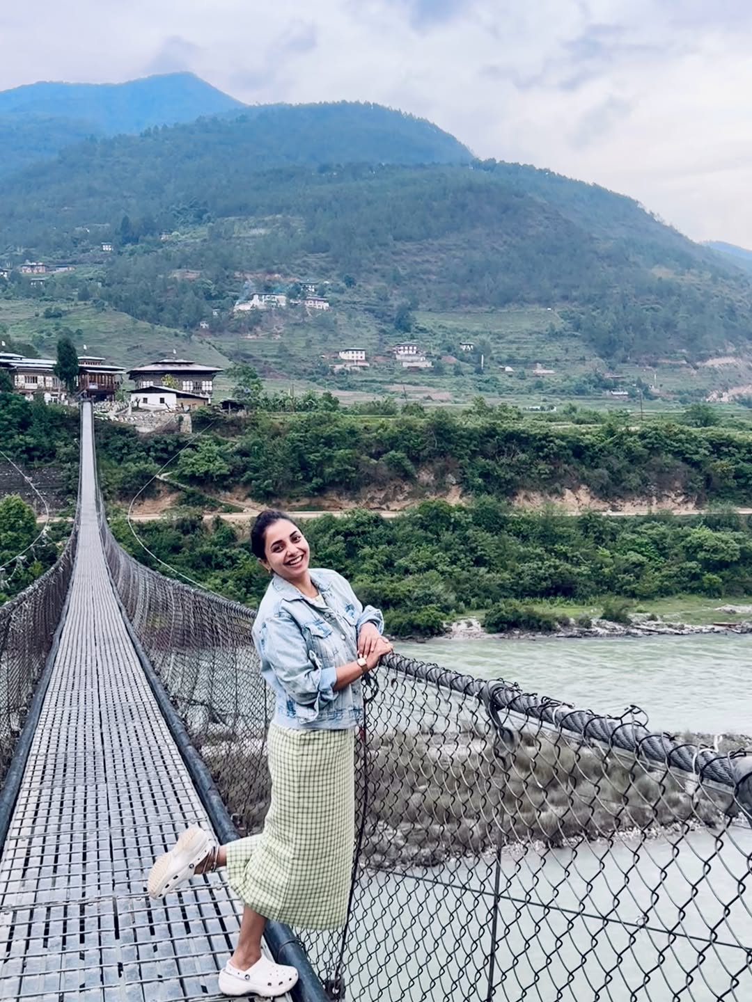Sayali Sanjeev Bhutan longest bridge photos